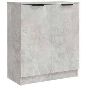 vidaXL Aparador de madera contrachapada gris hormig&oacute;n 60x30x70 cm