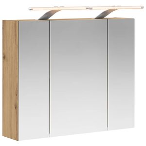 vidaXL Armario con espejo de ba&ntilde;o Roble artisan 60 x 14,5 x 50 cm