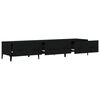 vidaXL Mueble de TV madera contrachapada negro 150x34,5x30 cm