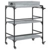 vidaXL Carrito de cocina madera ingenier&iacute;a gris Sonoma 81,5x41x92,5 cm