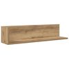 vidaXL Estantes de pared 2 uds madera roble artisan 75x16,5x16,5 cm