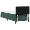 vidaXL Cama Box Spring LED con LED Verde oscuro 80 x 200 cm Terciopelo