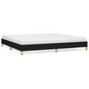 vidaXL Cama sin colch&oacute;n tela negro 200x200 cm