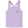 vidaXL Camiseta de tirantes infantil color lila 92