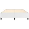 vidaXL Estructura de cama sin colchón cuero sintético blanco 140x200cm