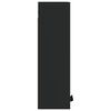vidaXL Armario de ba&ntilde;o de pared negro 32x20x67 cm