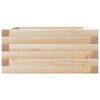 vidaXL Jardinera de madera maciza de pino 50x50x23 cm