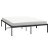 vidaXL Estructura de cama sin colch&oacute;n metal negro 140x200 cm