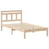 vidaXL Estructura de cama Marrón 90 x 200 cm Madera de pino macizo