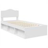 vidaXL Estructura de cama 75 x 190 cm Madera de pino macizo