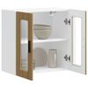 vidaXL Armario pared para cocina puerta cristal Porto roble artesanal