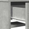 vidaXL Mesa Tocador con caj&oacute;n Gris Concreto 50 x 41 x 140 cm