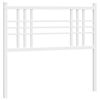 vidaXL Cabecero de repuesto de metal blanco 100 cm