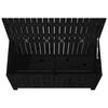 vidaXL Caja de almacenaje jardín madera de pino negro 115x49x60 cm