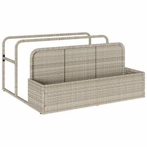 vidaXL Almacenamiento para flotadores de piscina, gris claro, 110x100x57 cm, polirat&aacute;n
