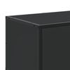 vidaXL Mueble de TV madera de ingenier&iacute;a y metal negro 120x35x41 cm
