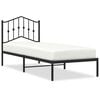 vidaXL Estructura cama sin colch&oacute;n con cabecero metal negro 90x190 cm