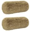 vidaXL Coj&iacute;n con almohada HEERLEN 2 uds. Gris Claro Fleece PV