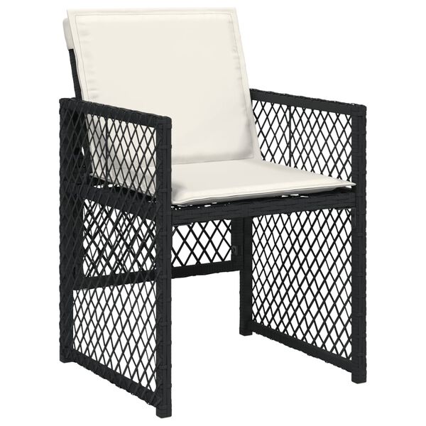 vidaXL Set de muebles jard&iacute;n 17 pzas con cojines rat&aacute;n sint&eacute;tico negro