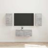 vidaXL Conjunto de mueble de TV 6 pcs Gris Concreto