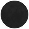 vidaXL Alfombra de pelo corto suave lavable HUARTE negro &Oslash; 160 cm