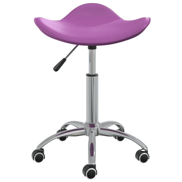 vidaXL Taburete de sal&oacute;n de belleza de cuero sint&eacute;tico morado
