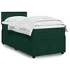 vidaXL Cama box spring con colch&oacute;n terciopelo verde oscuro 90x200 cm