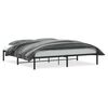 vidaXL Estructura de cama sin colch&oacute;n metal negro 200x200 cm