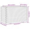 vidaXL Jardinera madera de pino impregnada 110x60x72 cm