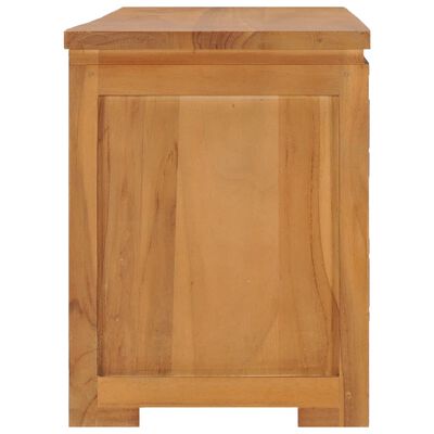 vidaXL Mueble para TV madera maciza de teca 110x30x40 cm