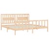 vidaXL Estructura de cama sin colch&oacute;n madera maciza de pino 200x200 cm