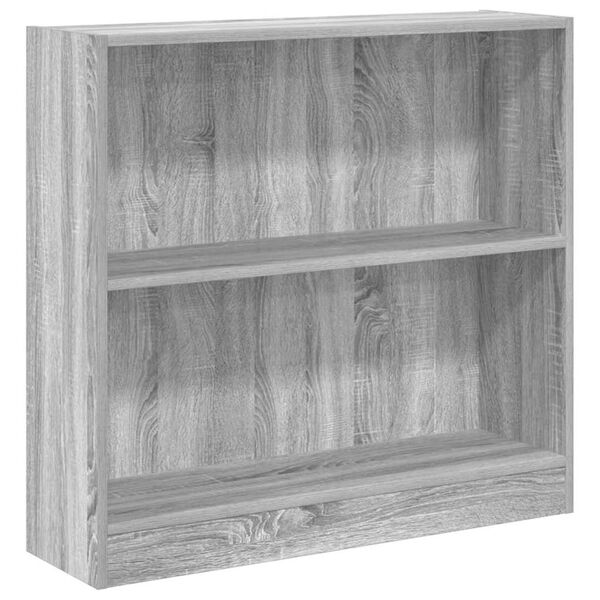 vidaXL Estanter&iacute;a de madera de ingenier&iacute;a gris Sonoma 80x24x76 cm