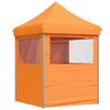 vidaXL Tienda de fiesta plegable Pop-Up 4 paredes laterales naranja