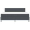 vidaXL Cama tipo Box Spring Gris Oscuro y 200 x 200 cm Tela de Pana