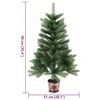 vidaXL &Aacute;rbol de Navidad artificial hojas realistas verde 90 cm