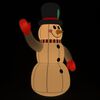 vidaXL Mu&ntilde;eco de nieve hinchable con LED 120 cm