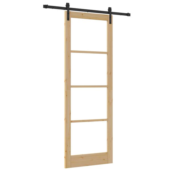 vidaXL Puerta Corredera ORKDAL Natural 83 x 232 cm