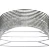 vidaXL Jardinera arriate acero galvanizado plata 291x140x68 cm