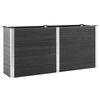 vidaXL Arriate elevado de jard&iacute;n WPC gris 200x50x91 cm