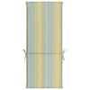 vidaXL Cojines de sillas jard&iacute;n 2 uds estampado multicolor 120x50x3 cm