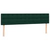vidaXL Cama box spring con colch&oacute;n terciopelo verde oscuro 200x210 cm