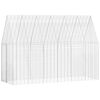 vidaXL Jaula para conejos Plateado 300 x 100 x 210 cm