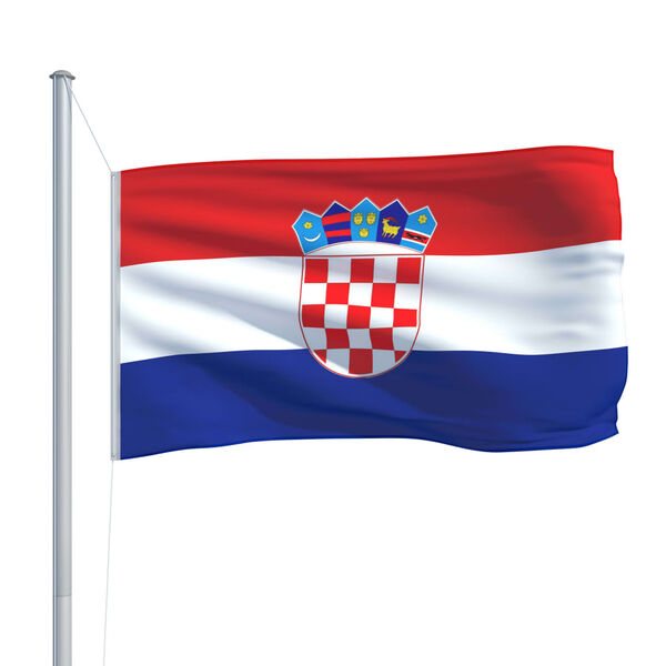 vidaXL Bandera de Croacia 90x150 cm