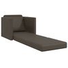 vidaXL Sof&aacute; cama 60cm Gris Cuero artificial