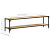 vidaXL Mueble de TV madera maciza de mango 150x30x40 cm