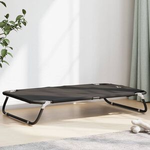 vidaXL Cama para perros plegable tela oxford y acero gris antracita