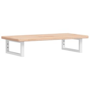 vidaXL Estante de lavabo de pared de acero y madera maciza de roble