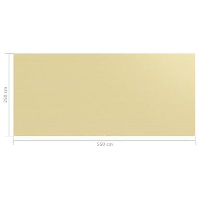 vidaXL Alfombra para tienda de campaña beige 250x550 cm