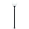 vidaXL Baliza luminosa con sensor de 120 cm, color negro, IP44