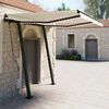 vidaXL Toldo manual retr&aacute;ctil con LED color crema 3,5x2,5 m